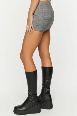 Plaid A-Line Mini Skirt