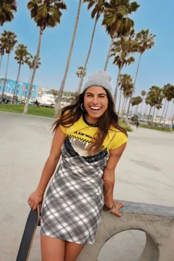 Plaid Cami Mini Dress