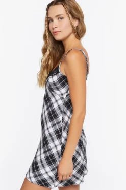 Plaid Cami Mini Dress