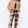Plaid Cargo Joggers