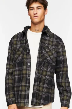 Plaid Combo Flannel Shirt