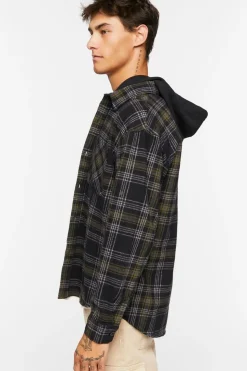 Plaid Combo Flannel Shirt