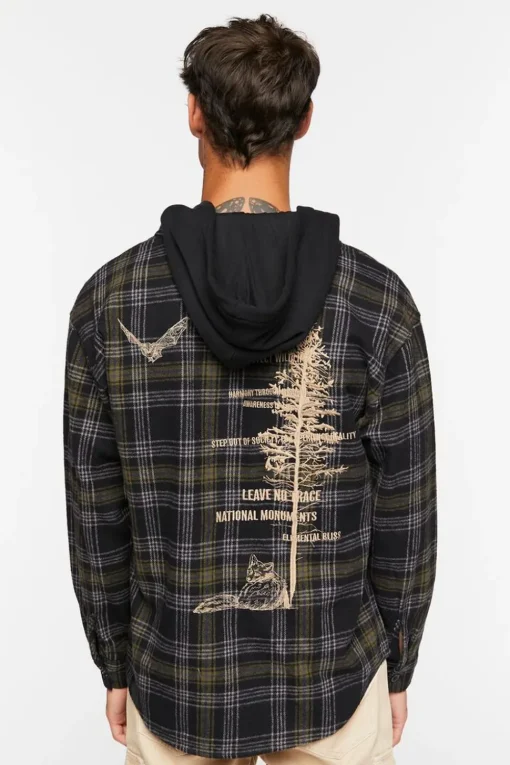 Plaid Combo Flannel Shirt