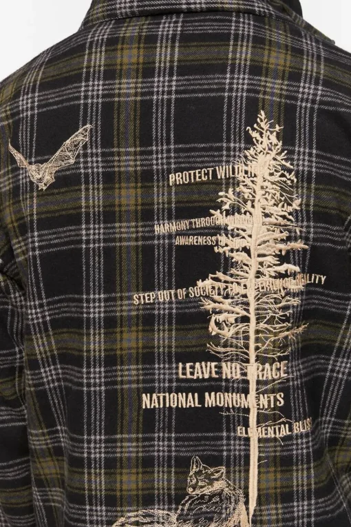Plaid Combo Flannel Shirt