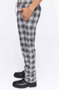 Plaid Drawstring Joggers