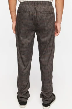 Plaid Drawstring Trousers