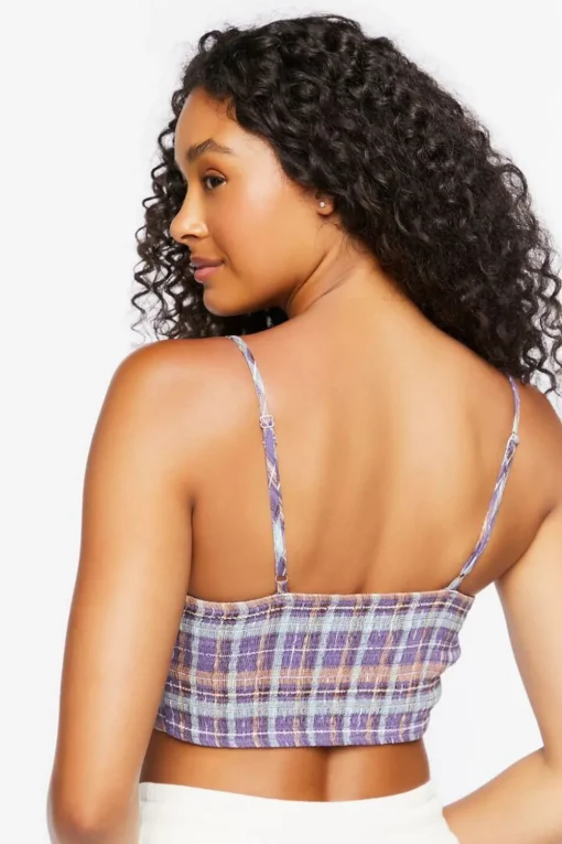 Plaid Lounge Cropped Cami
