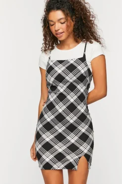 Plaid Mini Cami Dress