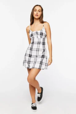 Plaid Mini Cami Dress