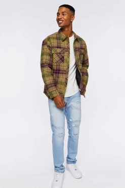 Plaid Quilted Shacket
