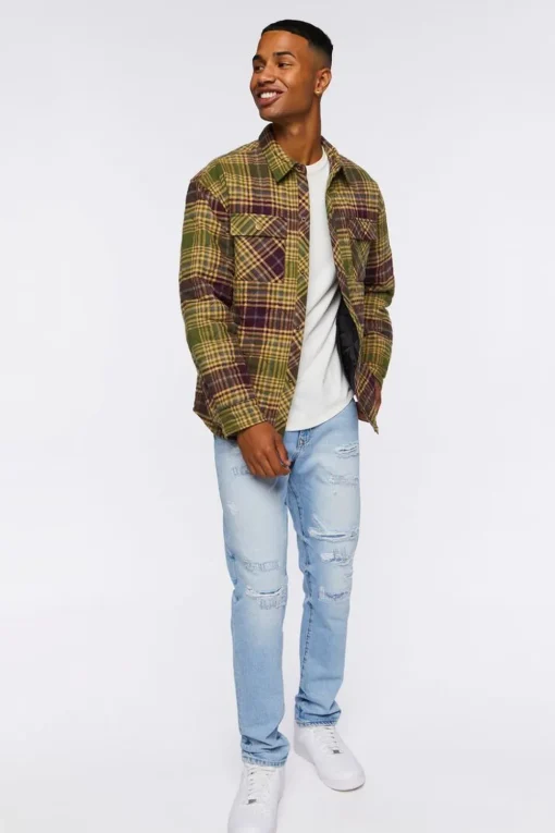 Plaid Quilted Shacket