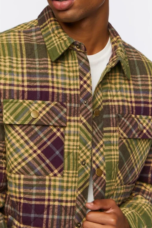 Plaid Quilted Shacket