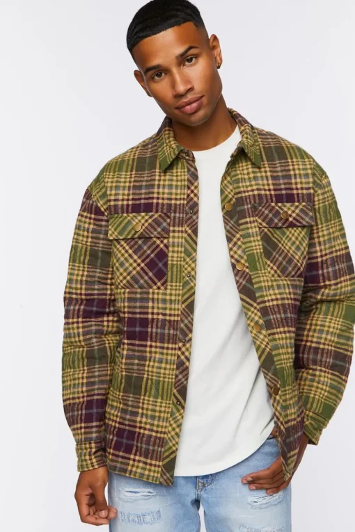 Plaid Quilted Shacket
