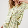 Plaid Satin Shorts