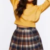 Plaid Wallet Chain Mini Skirt