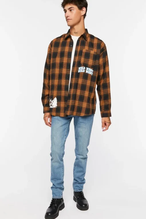 Plaid Wild West Graphic Shirt