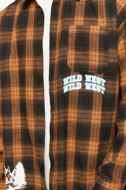 Plaid Wild West Graphic Shirt