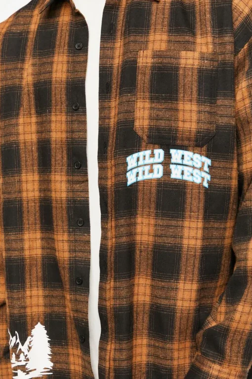 Plaid Wild West Graphic Shirt