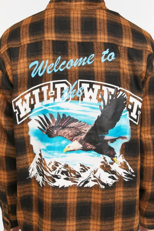 Plaid Wild West Graphic Shirt
