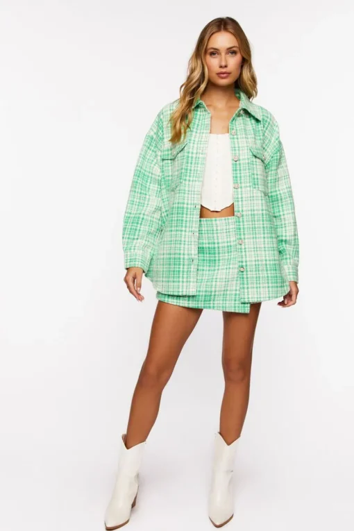Plaid Wrap Skort