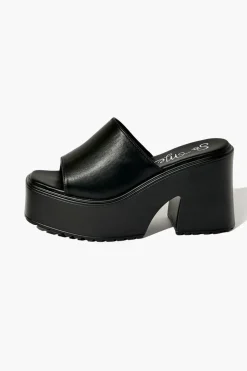 Platform Open-Toe Block Heels