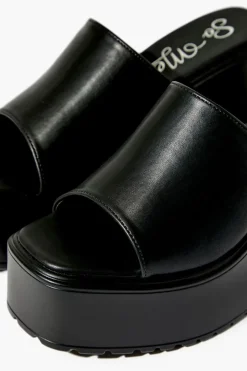 Platform Open-Toe Block Heels
