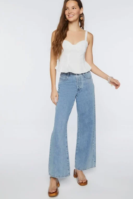Pleated Cropped Peplum Top