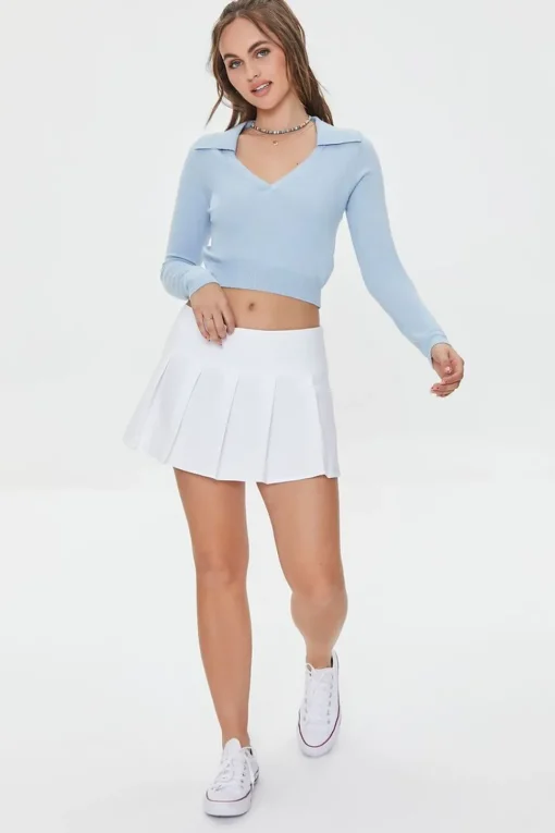 Pleated Mini Skirt