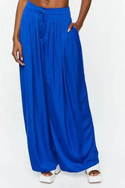 Pleated Wide-Leg Palazzo Pants