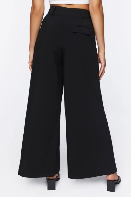 Pleated Wide-Leg Pants
