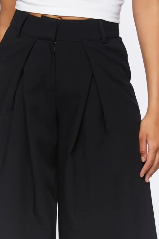 Pleated Wide-Leg Pants