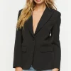 Plunging Cutout Blazer