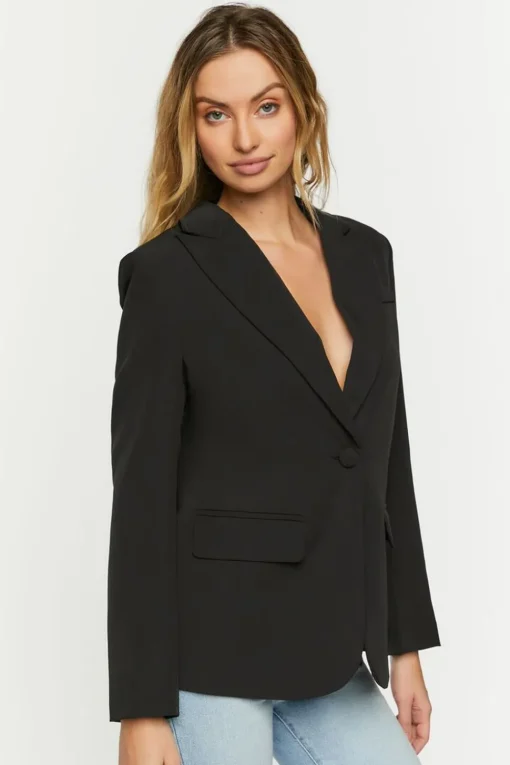Plunging Cutout Blazer