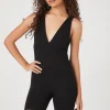 Plunging Sleeveless Romper