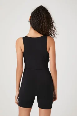Plunging Sleeveless Romper