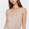 Plunging Surplice Bodysuit