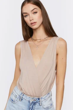 Plunging Surplice Bodysuit