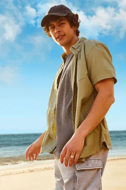 Pocket Button-Front Shirt