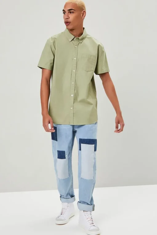 Pocket Button-Front Shirt