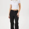 Pocket High-Rise Denim Joggers