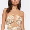 Polka Dot Halter Crop Top