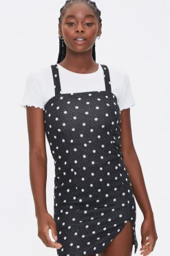 Polka Dot Pinafore Dress