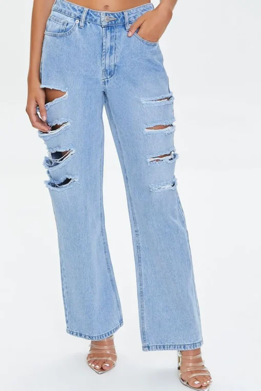Premium Distressed 90S Fit Jeans