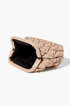 Quilted Faux Leather Crossbody Bag