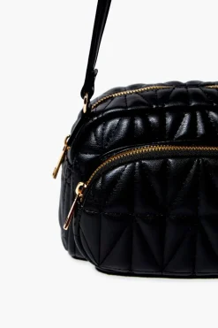 Quilted Faux Leather Crossbody Bag