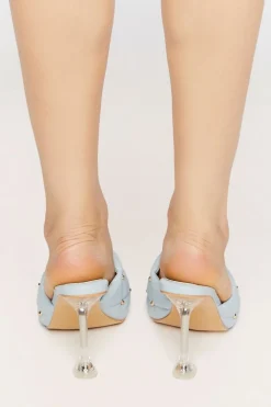 Quilted Slip-On Heels