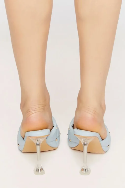 Quilted Slip-On Heels