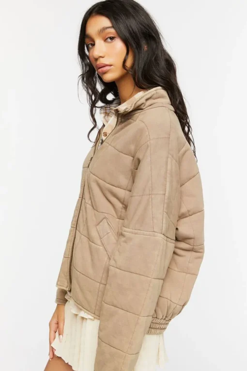 Quilted Zip-Up Jacket