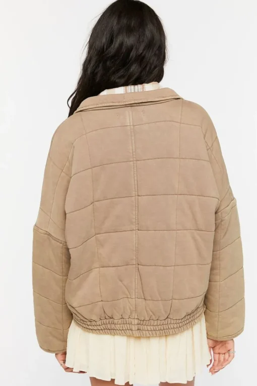 Quilted Zip-Up Jacket