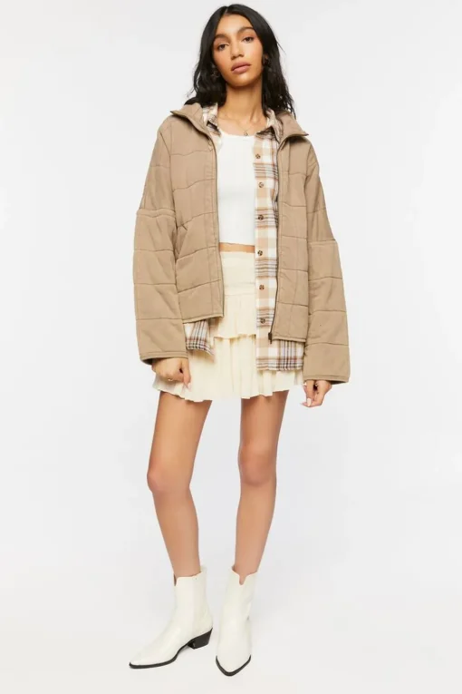 Quilted Zip-Up Jacket
